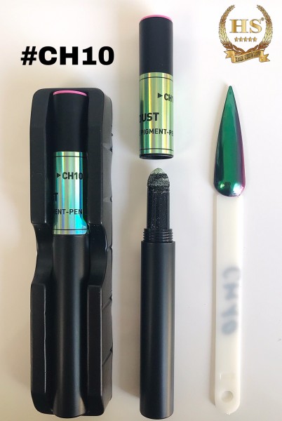 Pigmentové pero - zelená polární záře